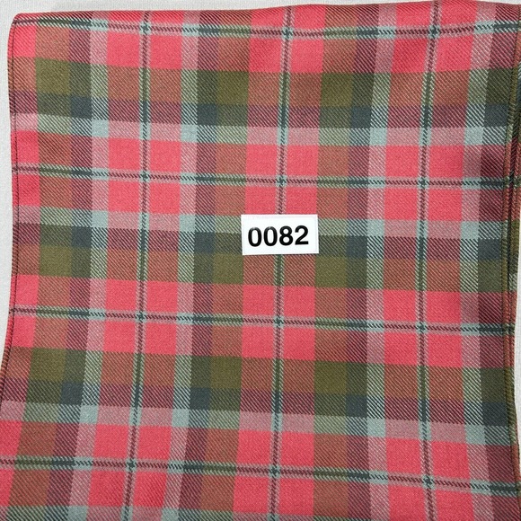 Lochcarron of Scotland Scarf Red Green Tartan Plaid Preppy Wool 90"x 10.5" - Picture 8 of 8